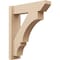 Ekena Millwork 6-in W x 22-in D x 26-in H Balboa Slat Rough Cedar Woodgrain TimberThane Outlooker, Primed Tan OUTUR060X22X26BOA24RCPR - alternate 1